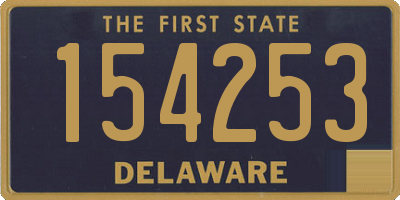 DE license plate 154253