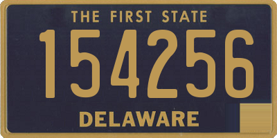 DE license plate 154256