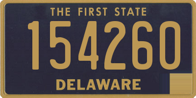 DE license plate 154260