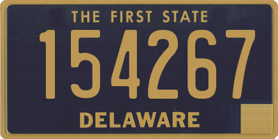 DE license plate 154267