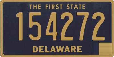 DE license plate 154272