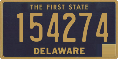 DE license plate 154274