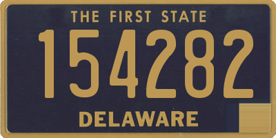 DE license plate 154282