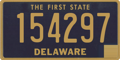 DE license plate 154297