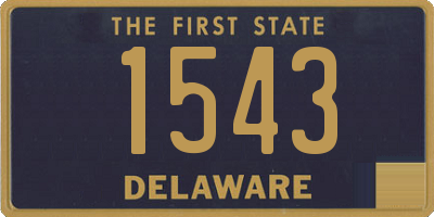 DE license plate 1543