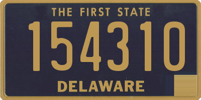 DE license plate 154310