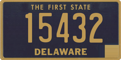 DE license plate 15432