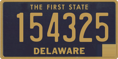 DE license plate 154325