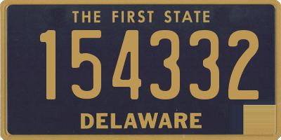 DE license plate 154332