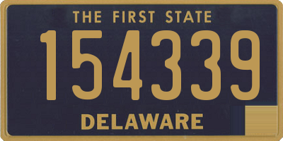 DE license plate 154339