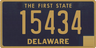DE license plate 15434