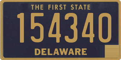 DE license plate 154340