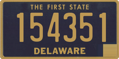 DE license plate 154351