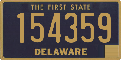 DE license plate 154359