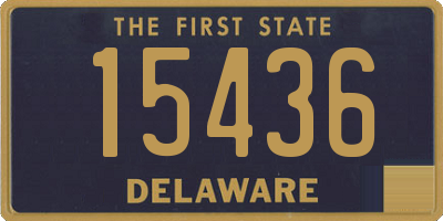 DE license plate 15436
