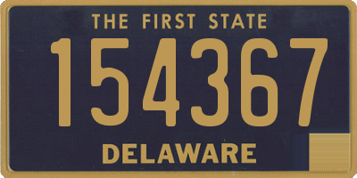 DE license plate 154367