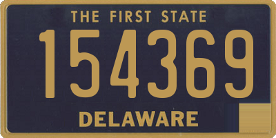 DE license plate 154369