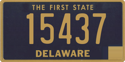 DE license plate 15437