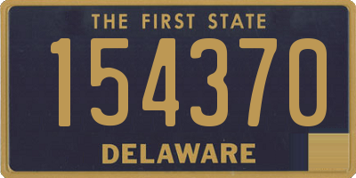 DE license plate 154370