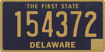 DE license plate 154372