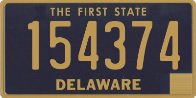 DE license plate 154374