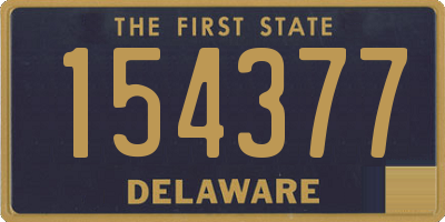 DE license plate 154377