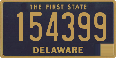 DE license plate 154399