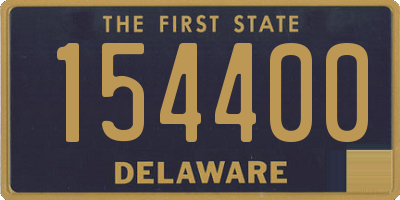 DE license plate 154400