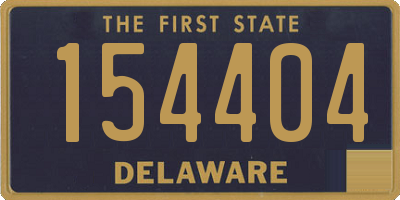 DE license plate 154404