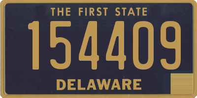 DE license plate 154409