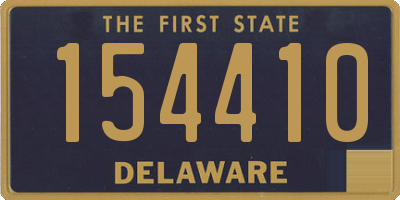 DE license plate 154410