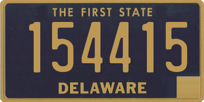 DE license plate 154415