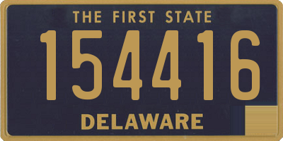 DE license plate 154416