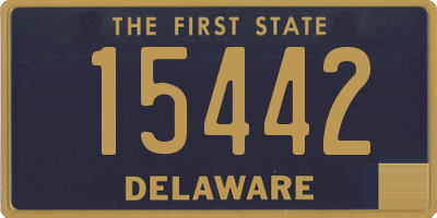 DE license plate 15442