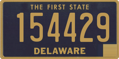 DE license plate 154429