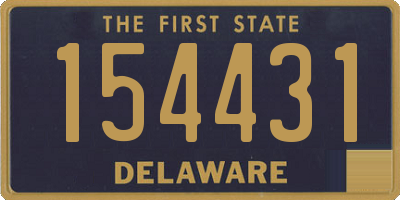 DE license plate 154431