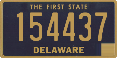 DE license plate 154437