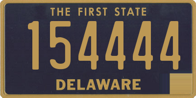 DE license plate 154444