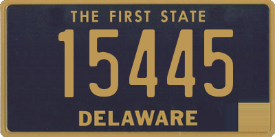 DE license plate 15445