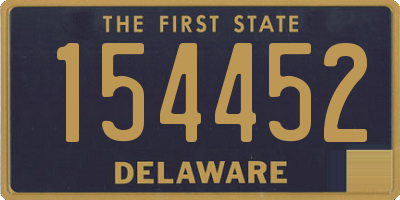 DE license plate 154452