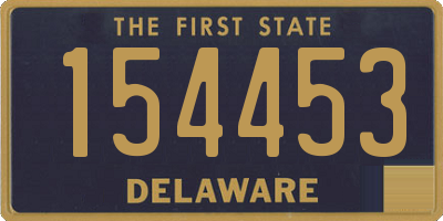 DE license plate 154453