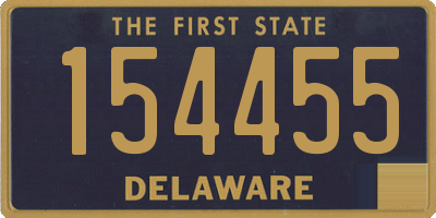 DE license plate 154455