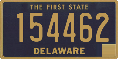 DE license plate 154462