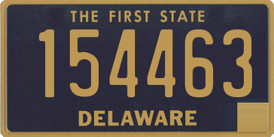 DE license plate 154463