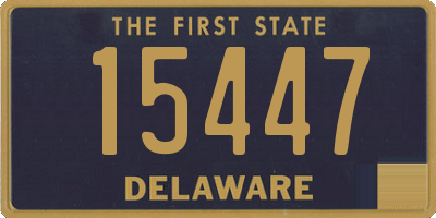 DE license plate 15447