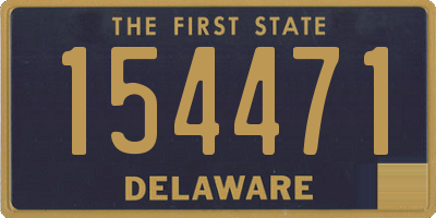 DE license plate 154471