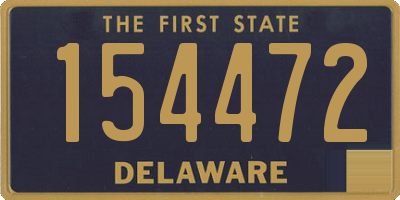 DE license plate 154472