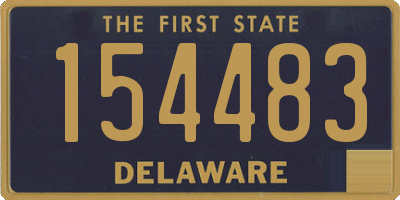 DE license plate 154483