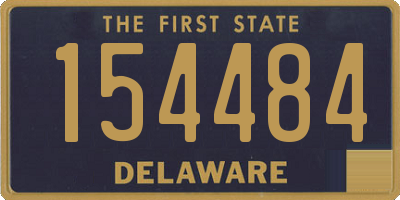 DE license plate 154484