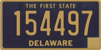 DE license plate 154497